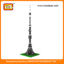 LOZ Ostankino Torre diamante brinquedo blocos de construção